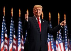 president donald trump thumbs up