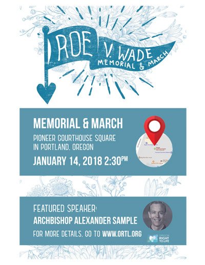 Roe V Wade memorial 2018 Archbishop Sample