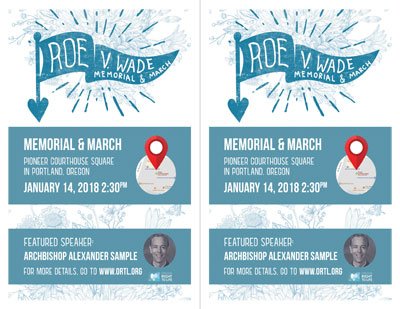 Roe V Wade memorial 2018 Archbishop Sample 2sides